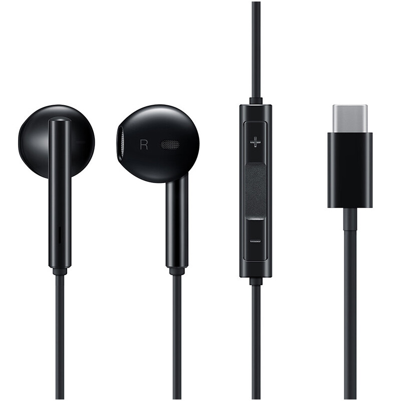 华为原装Type-C耳机华为经典耳机CM33 黑色