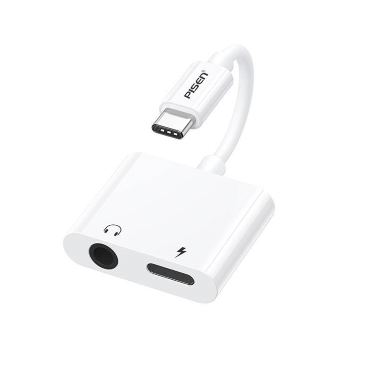 品胜 耳机转接头充电听歌语音线控四合一