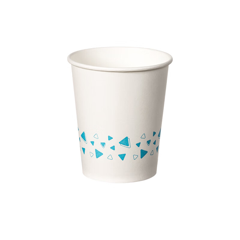 齐心（COMIX）一次性纸杯 230ml纸杯/杯子 办公商务家用一次性杯子 白色